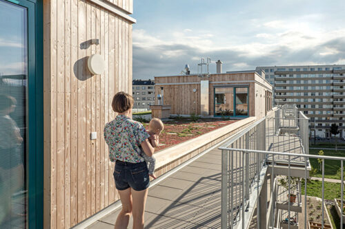 Gleis 21 Architektur Holzhaus Gemeinschaftsflächen